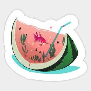 Watermelon Fish Sticker